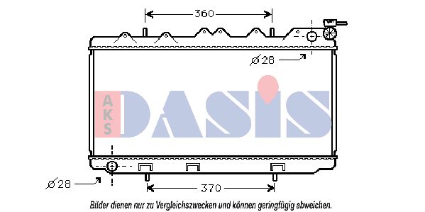 AKS DASIS Radiaator,mootorijahutus 071460N